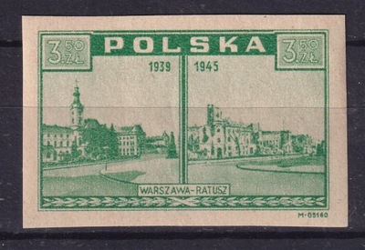 1945 Warszawa oskarża Fi 382a papier y4a ** gw. Walocha