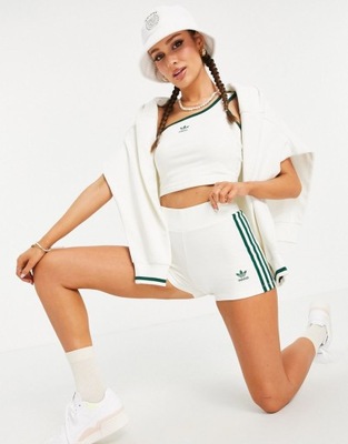 ADIDAS DÁMSKE ŠPORTOVÉ ŠORTKY ECRU LOGO 36 1DUJ