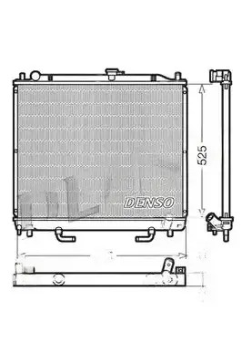 CHŁODNICA WODY DRM45015 DENSO
