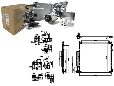 KONDENSATORIUS KONDICIONAVIMO LAND ROVER DEFENDER DISCOVERY V RANGE ROVER IV 