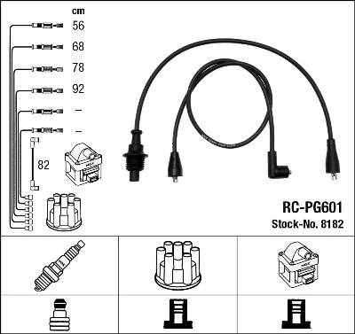 CABLES ZAP. 8182 NGK  