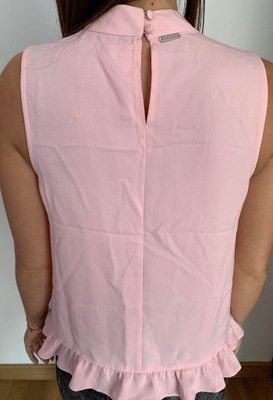 Guess rozowa bluzka logowana S