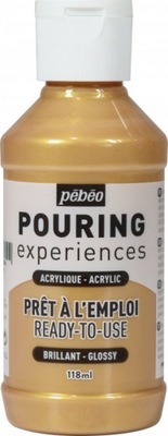 Pebeo Pouring Experiences farba 118 ml. Gold