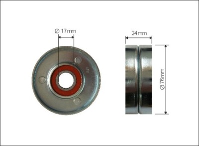 CAFFARO 240-00 РОЛИК НАТЯГУВАЧ RENAULT 