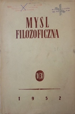 Myśl filozoficzna 1(3) - 1952