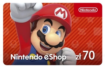Doładowanie Nintendo eShop Card 70 zł | Kod