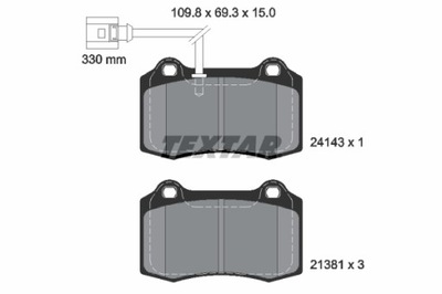 TRINKELĖS HAM. VW P. LEON 1,8 CUPRA R 02-06 2414301 