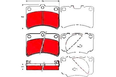 КОЛОДКИ ТОРМОЗНЫЕ DAIHATSU ПЕРЕД CUORE TRW