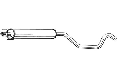 BOSAL SILENCIADOR SISTEMAS DE ESCAPE CENTRAL OPEL ZAFIRA A ZAFIRA B  