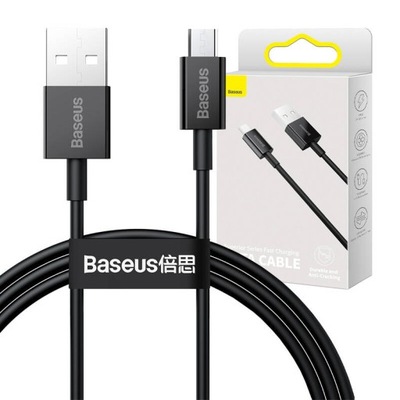 Kabel Przewód USB do micro USB Baseus Superior Series, 2A, 1m (czarny)