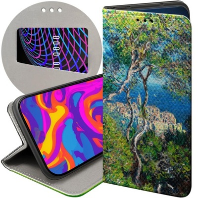 ETUI Z KLAPKĄ DO OPPO A53S / A53 2020 WZORY CLAUDE MONET FUTERAŁ POKROWIEC