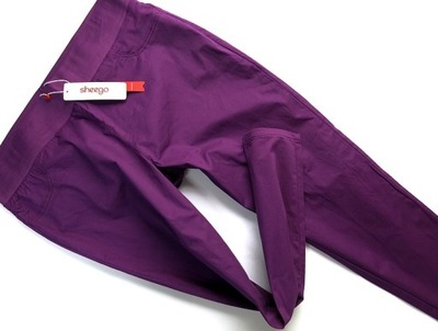 A4736 SHEEGO spodnie bawełniane z gumą plus s. 46