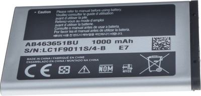 Bateria Samsung AB463651BU B3410 S5620 960mAh