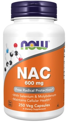 NAC 600mg 100vkaps CYSTEINE N-acetylo L-cysteina Now foods