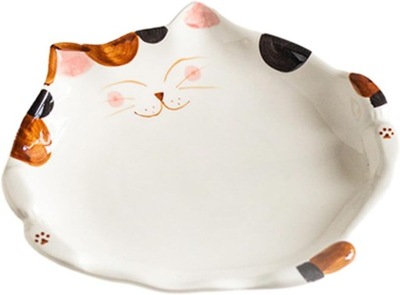 ceramiczny talerz porcelanowy talerz obiadowy Talerz w kształcie kota taca