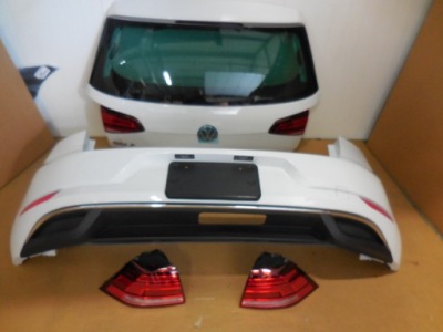 Vw golf vii lift kompletny задняя крышка багажника бампер lok1 фото №1