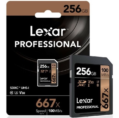 Karta LEXAR SDXC 256GB 667x UHS-I 100MB/s Class10