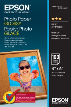 Papier Epson Photo Paper Glossy 10x15cm - 100 Ark