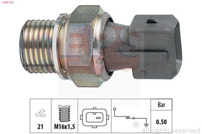 SENSOR DE PRESIÓN ACEITES CITROEN 1-800-116  