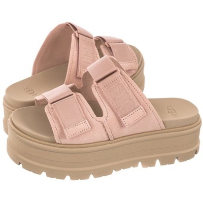 Damskie Klapki Platformy UGG Clem 1118771 Różowe