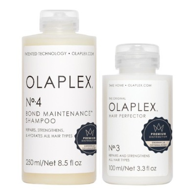 OLAPLEX NO.3 NO. 4 ZESTAW KURACJA SZAMPON 350ML