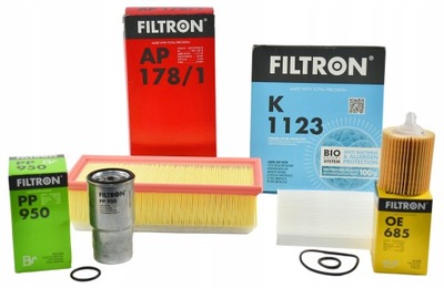 FILTRON КОМПЛЕКТ ФІЛЬТРІВ AVENSIS T25 2,0 D-4D 06-