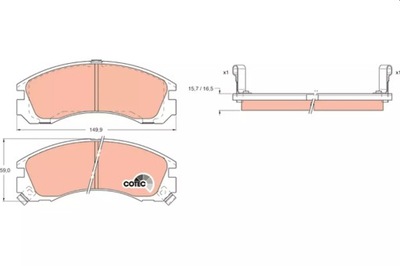 KLOCKI HAM. MITSUBISHI P. GALANT 97-/OUTLANDER 03-/PAJERO 94-