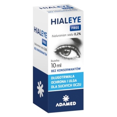 Hialeye Free krople do oczu 0,2 % 10 ml NAWILŻANIE