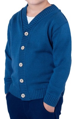 Rozpinany Sweterek Dla Chłopca Niebieski 80