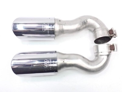 2X TIP CAPS EXHAUSTION CHROME AUDI Q7 4L 4L0253825B  