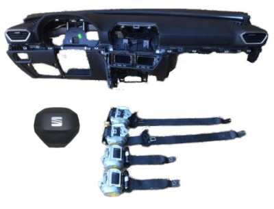 Seat leon iv 4 приборная панель консоль подушка безопасности ремни комплект reg фото №1