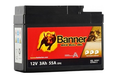 АККУМУЛЯТОР BANNER YTR4A BGTR4A-5 12V 3AH 53A GEL