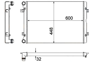Hella радиатор воды ford galaxy 1.9 tdi wgr фото №1