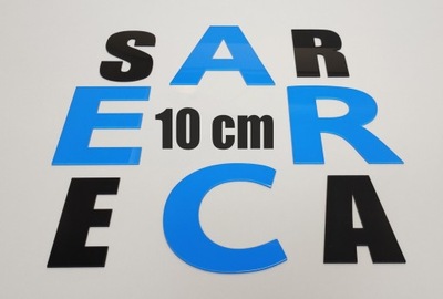 Litera Litery 3D, 10 cm, 3mm, PLEKSA, PLEXI, Logo