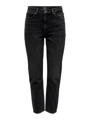 Only czarne jeansy emily straight leg W26 L32