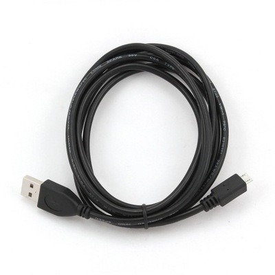 Kabel GEMBIRD CCP-MUSB2-AMBM-1M Micro USB M - USB M 1m kolor czarny