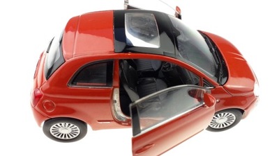 Fiat 500 Rudy Metalowy Model WELLY 1:34