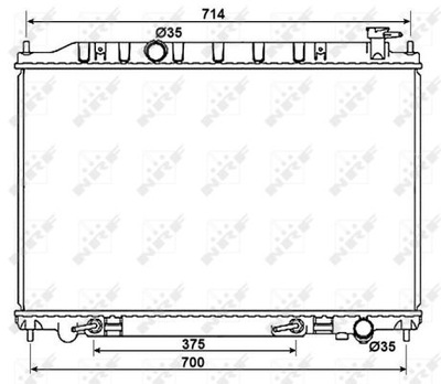 RADUADOR NISSAN MURANO 3.5 4X4 03-  