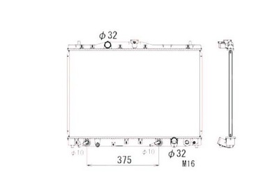 Nrf радиатор honda legend 3,5 24v 96- фото №1