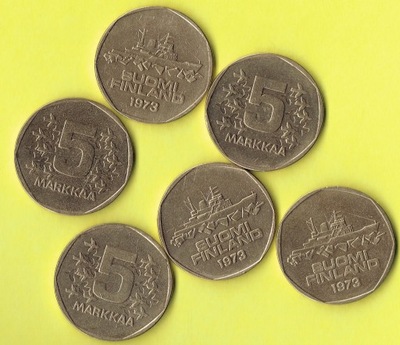Finlandia 5 Markka 1973 r.