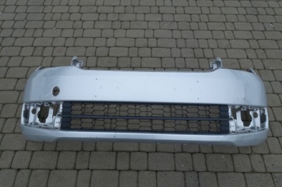 Skoda rapid бампер передний серебряный решётка оригинал фото №1
