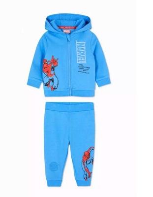 MARVEL Dres dresik SPIDERMAN bluza spodnie 12-18 mies. Primark 86 licencja