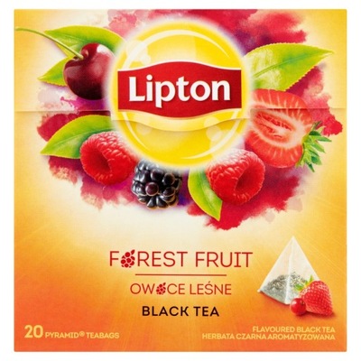 Lipton Owoce Leśne Herbata czarna 20 torebek