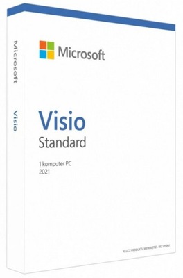 Visio Standard 2021 BOX PKC PL 32-bit/x64 licencja wieczysta