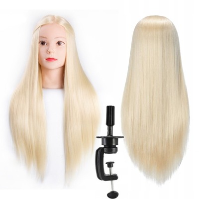 GŁÓWKA FRYZJERSKA TRENINGOWA TERM WŁOS 70cm BLOND1