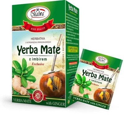 MALWA HERBATA YERBA MATE Z IMBIREM 20TB