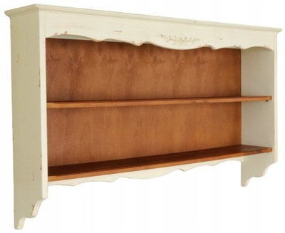 PÓŁKA wisząca REGAŁ PRZECIERANY drewno PROWANSJA