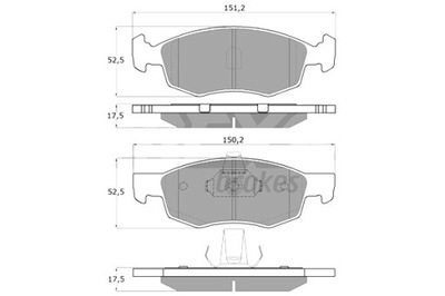 TOMEX BRAKES КОЛОДКИ ТОРМОЗНЫЕ DACIA LOGAN 07-