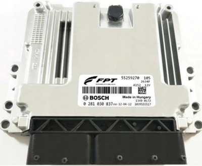 Бортовой компьютер блок управления двигателя fiat 0281030837 55259270 фото №1