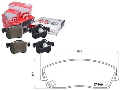 JUEGO ZAPATAS DE FRENADO BREMBO 05142555AA 5142  